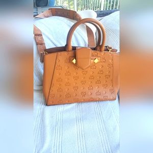 MCM women's brown purse